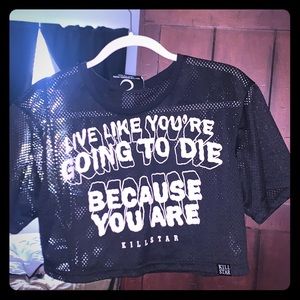 Killstar crop jersey